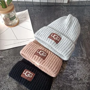 AAA Reps Ugg Wool Hat Pink Cashmere Fleece Coral Winter