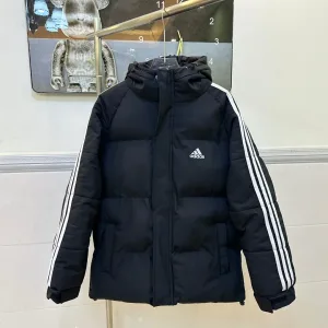 AAA Luxury Adidas Cotton-Padded Coat Red Down Waterproof Design High-Quality Materials Winter