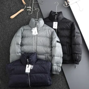 Luxury Dior Down Jacket Red Duck Jacquard High-End Quality