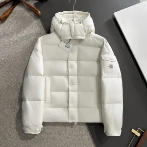 Designer Monk Down Jacket Red Goose Duck Nylon Premium Quality Zippered Pocket