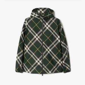 Luxury Burberry Outerwear Red Cotton Polyester Rubber Twill Suitable For Various Body Types