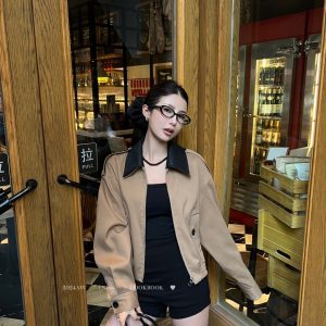 High Quality Loewe Leather Coat