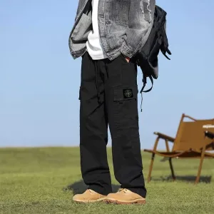 Reps Stone Island Cargo Pants Green Cotton Spandex Street Style Autumn Winter And Patch