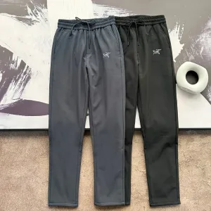Designer Archaeopteryx Fleece Pants Black Duck Down Smooth To The Touch Simple And Versatile Easy Match Sports Leisure Slim Fit