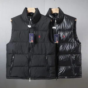 Luxury Ralph Lauren Outerwear Red Duck Down Nylon Winter Embroidery