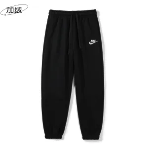 Super Clone Nike Sweatpants Red Fleece Fabric Autumn Winter And
