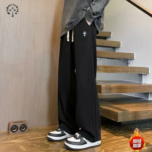 Luxury AAA Chrome Hearts Trousers Ash Cotton Fleece