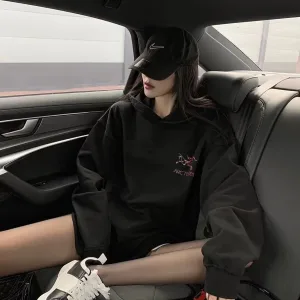 Reps Luxury Archaeopteryx Hoodie Red Double-Sided Fabric Winter