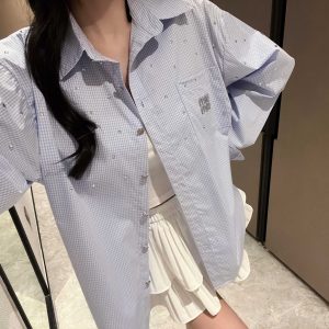 Designer High Quality Miu Miu Stone Shirt