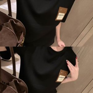 High Quality Burberry Leather Short Sleeves