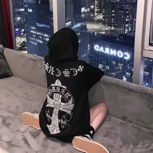 AAA Super Clone Chrome Hearts Hoodie Red Double-Sided Fabric Winter