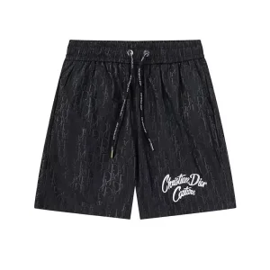 AAA Reps Dior Shorts Red Polyester Fiber Quick-Drying Summer Side Pockets