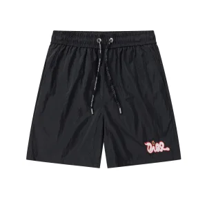 Luxury AAA Dior Shorts Red Polyester Mesh Spring Summer Embroidery