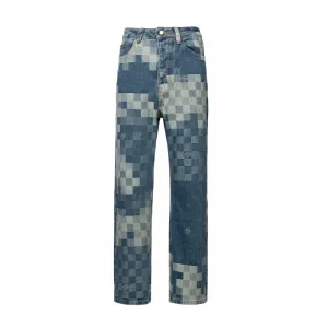 Super Clone Louis Vuitton Jeans Red Cotton Twill Jacquard Lace Denim Pattern Hand-Sewn Buttons