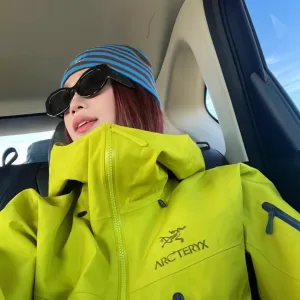 Luxury Super Clone Archaeopteryx Jacket Red Gore-Tex Rayon Spring Embroidery Zippered Pocket