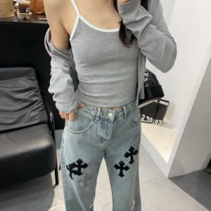 Luxury Aaa Chrome Hearts Leather Pants