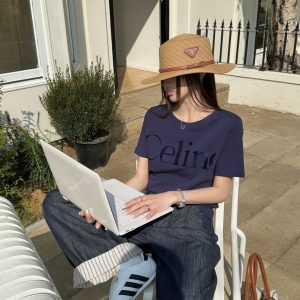 High Quality Luxury Celine Abs Short Sleeves