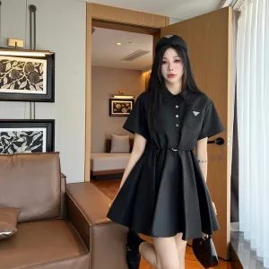 High Quality Luxury Prada Nylon Dress