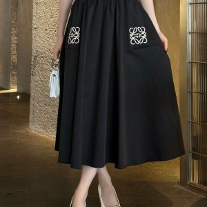 High Quality Loewe Leather Skirt