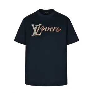 Luxury Louis Vuitton Short-Sleeved Shirts Red Cotton Pure