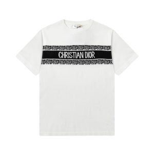 Luxury Aaa Dior Breathable Fabric Short-Sleeved T-Shirt