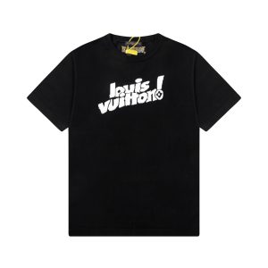 1:1 Louis Vuitton Breathable Fabric Short Sleeves