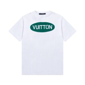 Designer Louis Vuitton Jacquard Short Sleeves
