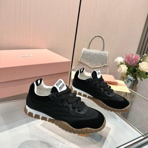 High Quality Miu Miu Canvas Sneakers For Spring