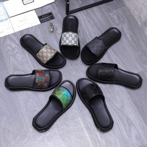 Luxury Designer Gucci Cowhide Slippers