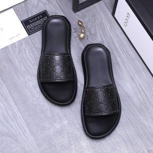 Aaa Luxury Gucci Cowhide Slippers
