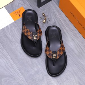 Aaa Louis Vuitton Cowhide Slippers