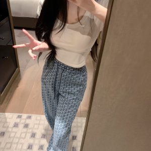 Luxury Miu Miu Jacquard Jeans