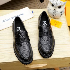 Aaa Louis Vuitton Cowhide Leather Shoes