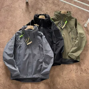 Luxury AAA Archaeopteryx Windbreaker Green Gore-Tex Nylon Embroidery