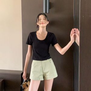 High Quality Prada Cotton Short-Sleeved T-Shirts