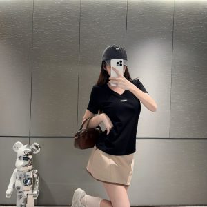 Designer High Quality Miu Miu Short-Sleeved Shirts For Summer