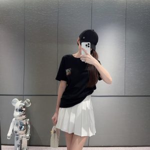Luxury Miu Miu Cotton Short Sleeves