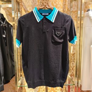 Luxury Prada Knitted Fabric Knitwear