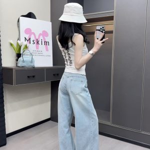 Luxury Chrome Hearts Jacquard Jeans