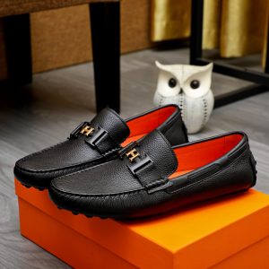 Aaa Hermès Cowhide Leather Shoes
