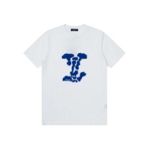 Luxury Aaa Louis Vuitton Jacquard Short-Sleeved Shirts