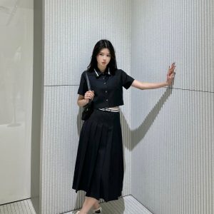 Luxury Aaa Miu Miu Short-Sleeved Shirt