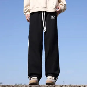 Reps AAA Adidas Sweatpants Red Easy To Match Simple And Elegant Spring Autumn Slimming Cut Patch