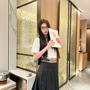 High Quality Dior Pleated Skirt