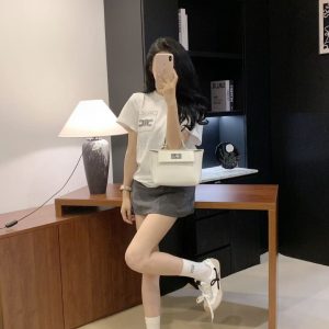 Designer Celine Short-Sleeved T-Shirt