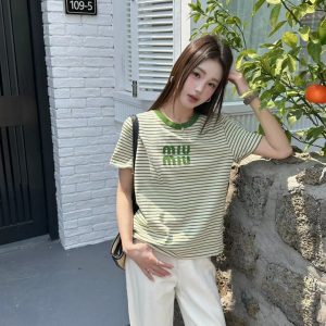 Luxury Miu Miu Short Sleeves
