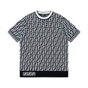 Aaa Fendi Breathable Fabric Short-Sleeved T-Shirt
