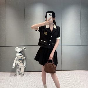 Luxury Aaa Miu Miu Short-Sleeved Shirts