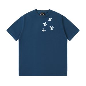 Aaa Luxury Louis Vuitton Jacquard Short-Sleeved Shirts