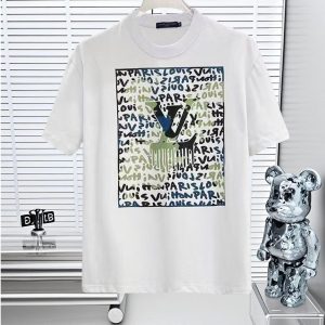 Aaa Louis Vuitton Cotton Short-Sleeved T-Shirt